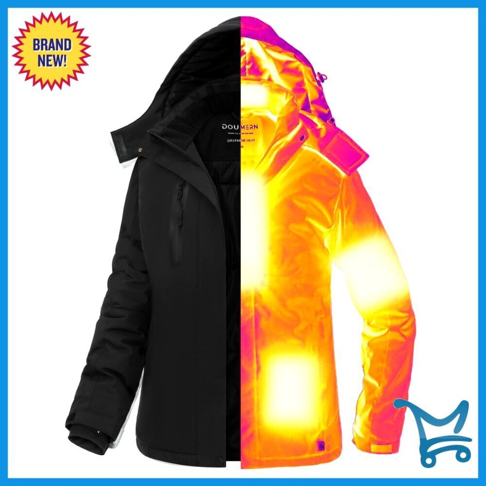 Heated Jacket with Battery Pack Graphene Technology Outdoor Winter Wear
